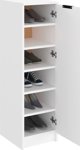 vidaXL Λευκή Ντουλάπα Παπουτσιών 30x35x100 cm από ξυλοπροϊόντα