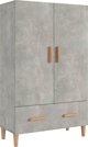 vidaXL Ντουλάπι, απόχρωση σκυροδέματος, 70x31x115 cm, υλικό ξύλου σύνθετο
