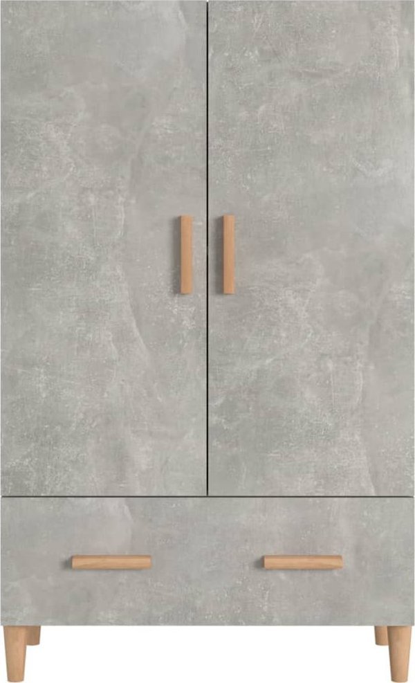 vidaXL Ντουλάπι, απόχρωση σκυροδέματος, 70x31x115 cm, υλικό ξύλου σύνθετο