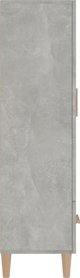 vidaXL Ντουλάπι, απόχρωση σκυροδέματος, 70x31x115 cm, υλικό ξύλου σύνθετο