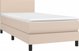 vidaXL Lozko kontynentalne materac i LED cappuccino ekoskora 90x200cm