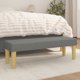 vidaXL Πάγκος, σκουρόγριζος, 100x30x30 cm, με επένδυση υφάσματος