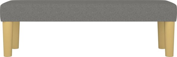 vidaXL Πάγκος, σκουρόγριζος, 100x30x30 cm, με επένδυση υφάσματος