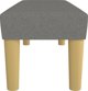 vidaXL Πάγκος, σκουρόγριζος, 100x30x30 cm, με επένδυση υφάσματος