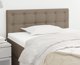 Κεφαλάρι για κρεβάτι taupe 100x5x78/88 cm ύφασμα