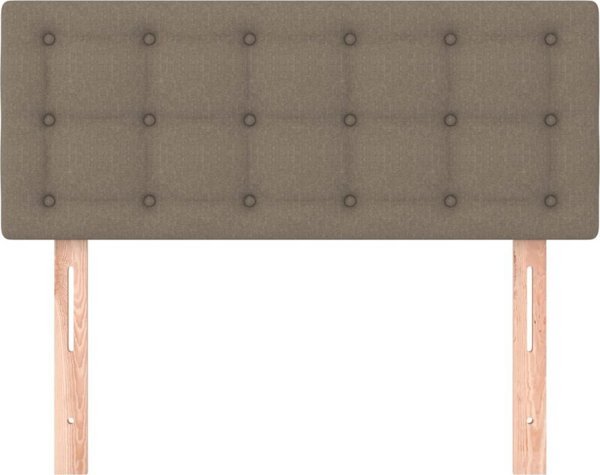 Κεφαλάρι για κρεβάτι taupe 100x5x78/88 cm ύφασμα
