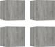 vidaXL Κρεμαστά ντουλάπια TV, 4 τεμ., γκρι δρυς Sonoma, 30,5x30x30 εκ.