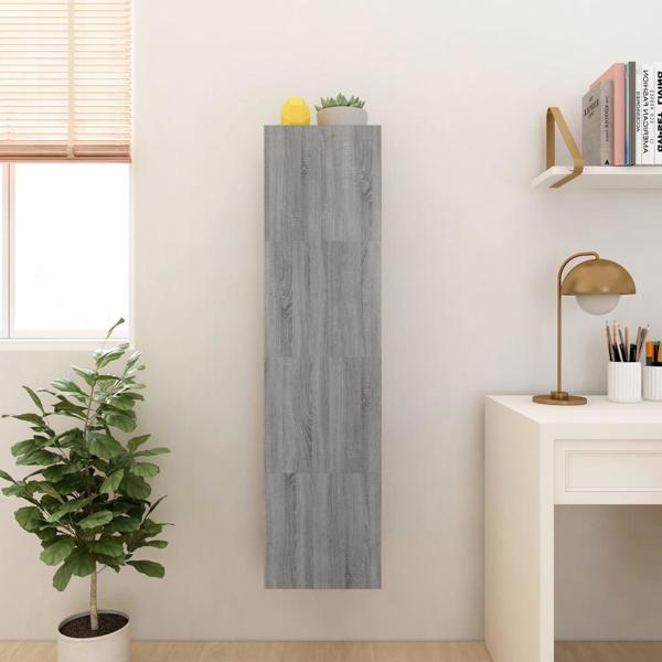 vidaXL Κρεμαστά ντουλάπια TV, 4 τεμ., γκρι δρυς Sonoma, 30,5x30x30 εκ.