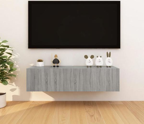 vidaXL Κρεμαστά ντουλάπια TV, 4 τεμ., γκρι δρυς Sonoma, 30,5x30x30 εκ.