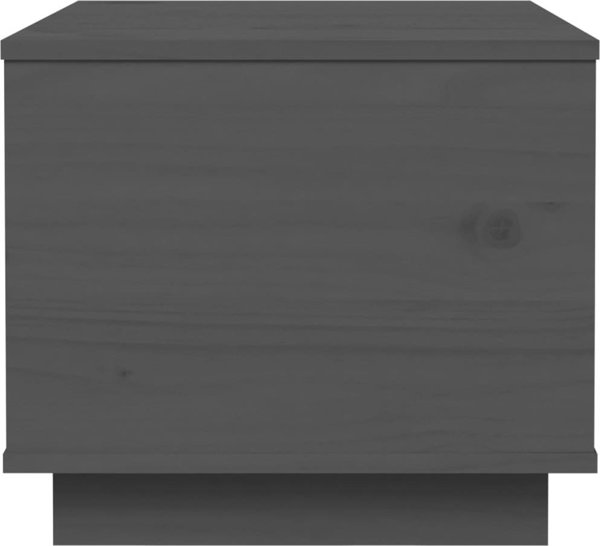 vidaXL vidaXL Stolik kawowy, szary, 40x50x35 cm, lite drewno sosnowe