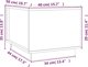 vidaXL vidaXL Stolik kawowy, szary, 40x50x35 cm, lite drewno sosnowe