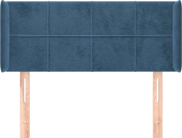vidaXL Ζαγλόβερ uszak, σκούρο μπλε, 103x16x78/88 cm, βελούδο