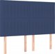 vidaXL Κρεβάτι Continental με στρώμα, μπλε 140x200 cm, ύφασμα