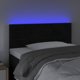vidaXL κεφαλάρι κρεβατιού με LED, μαύρο, 80x5x78/88 εκ., βελούδο