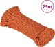vidaXL Ναυτικό σχοινί, πορτοκαλί, 3 mm, 25 m, πολυπροπυλένιο