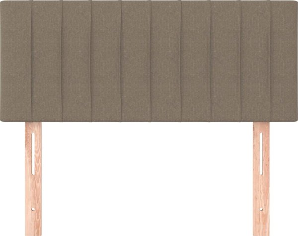 vidaXL Επικεφαλής κρεβατιού, taupe, 80x5x78/88 cm, ύφασμα