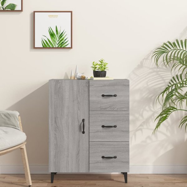 vidaXL Ντουλάπι από γκρι δρυς Sonoma, 69,5x34x90 εκ, σύνθετο ξύλινο υλικό