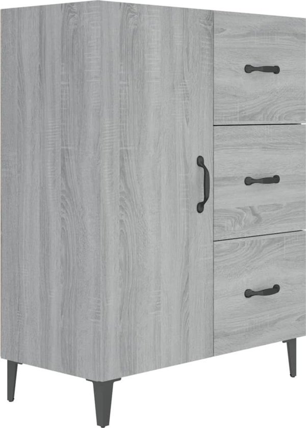 vidaXL Ντουλάπι από γκρι δρυς Sonoma, 69,5x34x90 εκ, σύνθετο ξύλινο υλικό