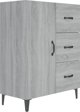 vidaXL Ντουλάπι από γκρι δρυς Sonoma, 69,5x34x90 εκ, σύνθετο ξύλινο υλικό