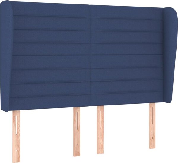 vidaXL Κεφαλάρι uszak μπλε ύφασμα 147x23x118/128 cm
