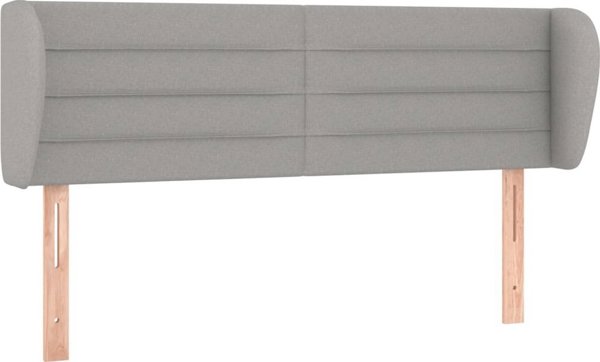 vidaXL κεφαλάρι uszak, ανοιχτό γκρι, 147x23x78/88 εκ., υφασμα