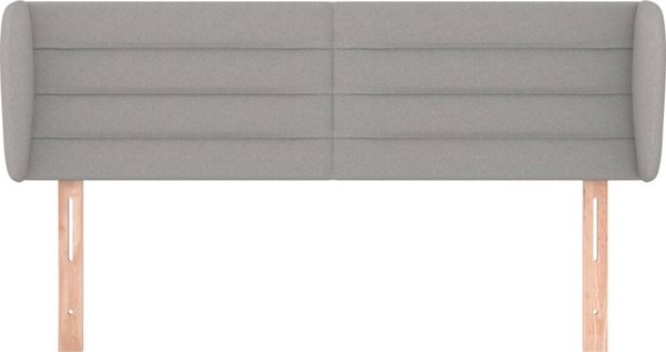 vidaXL κεφαλάρι uszak, ανοιχτό γκρι, 147x23x78/88 εκ., υφασμα