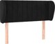 vidaXL Κεφαλάρι Γωνία, μαύρο, 93x23x78/88 εκ., βελούδινο