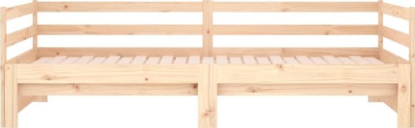 vidaXL Κρεβάτι εκτεινόμενο, 2x(80x200) εκ., μασίφ πεύκο