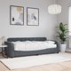 vidaXL Sofa z materacem do spania, ciemnoszara, 80x200 cm, aksamit
