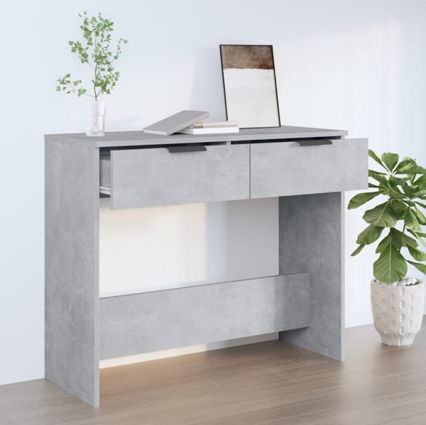 vidaXL Κονσόλα, γκρι σκυροδέματος, 90x36x75 cm