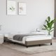vidaXL Rama κρεβατιού, χρώμα taupe, 120x200 cm, επενδυμένη με ύφασμα