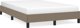 vidaXL Rama κρεβατιού, χρώμα taupe, 120x200 cm, επενδυμένη με ύφασμα