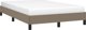 vidaXL Rama κρεβατιού, χρώμα taupe, 120x200 cm, επενδυμένη με ύφασμα