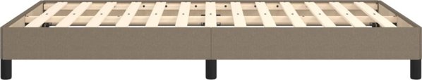 vidaXL Rama κρεβατιού, χρώμα taupe, 120x200 cm, επενδυμένη με ύφασμα