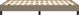 vidaXL Rama κρεβατιού, χρώμα taupe, 120x200 cm, επενδυμένη με ύφασμα