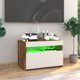 vidaXL Έπιπλο TV με LED φωτισμό, καπνιστή δρυς, 60x35x40 εκ.