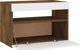 vidaXL Έπιπλο TV με LED φωτισμό, καπνιστή δρυς, 60x35x40 εκ.
