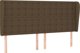 vidaXL Κεφαλάρι uszak, σκούρο καφέ, 203x23x118/128 εκ, ύφασμα