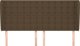 vidaXL Κεφαλάρι uszak, σκούρο καφέ, 203x23x118/128 εκ, ύφασμα