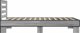 vidaXL Κορνίζα Κρεβατιού Sonoma Γκρι Δρυς 100x200 cm Ξυλοπαραγωγής Υλικό