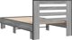 vidaXL Κορνίζα Κρεβατιού Sonoma Γκρι Δρυς 100x200 cm Ξυλοπαραγωγής Υλικό