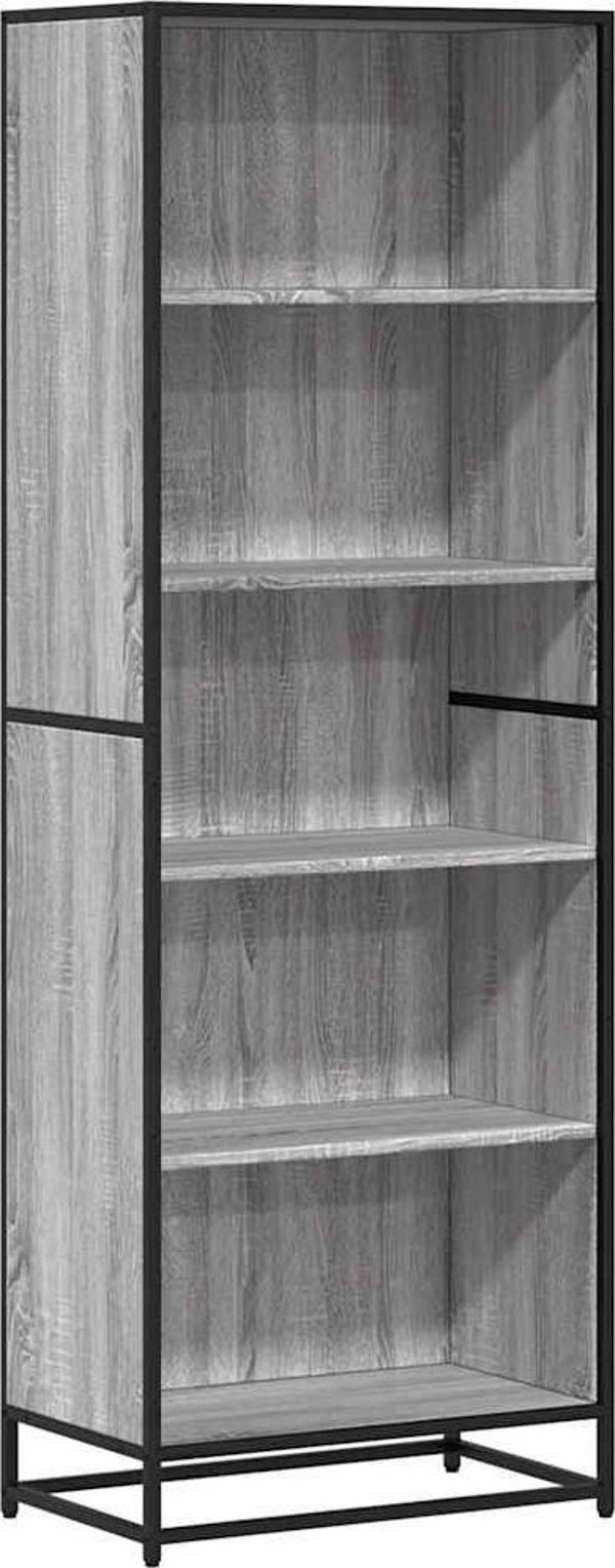vidaXL Ράφι Βιβλιοθήκη Γκρι Δρυς Sonoma 60x35x170,5 εκ.