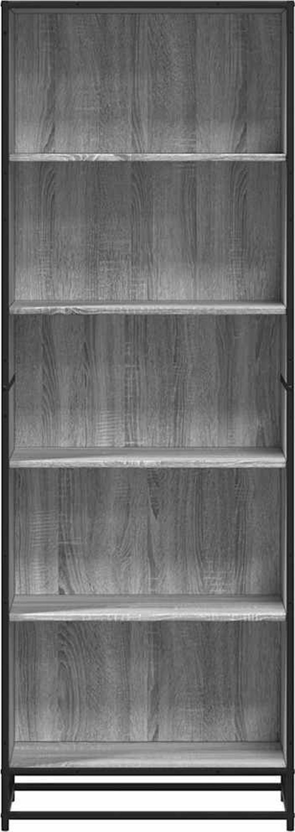 vidaXL Ράφι Βιβλιοθήκη Γκρι Δρυς Sonoma 60x35x170,5 εκ.