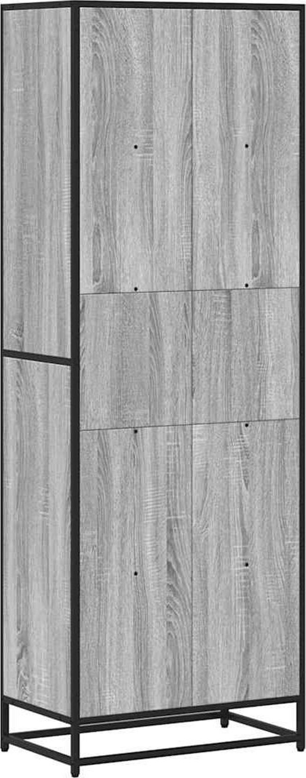 vidaXL Ράφι Βιβλιοθήκη Γκρι Δρυς Sonoma 60x35x170,5 εκ.