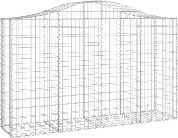 vidaXL Γκαμπιονικά καλάθια, 3 τεμ, 200x50x120/140 cm, γαλβανισμένος σίδηρος
