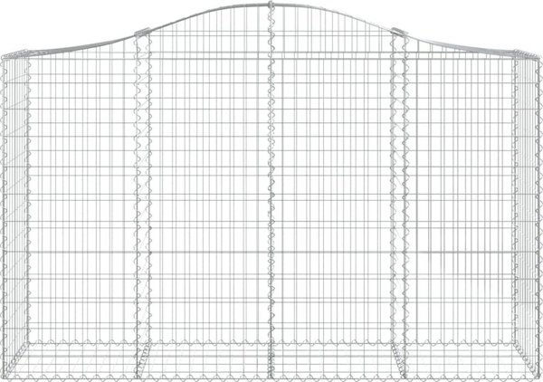 vidaXL Γκαμπιονικά καλάθια, 3 τεμ, 200x50x120/140 cm, γαλβανισμένος σίδηρος