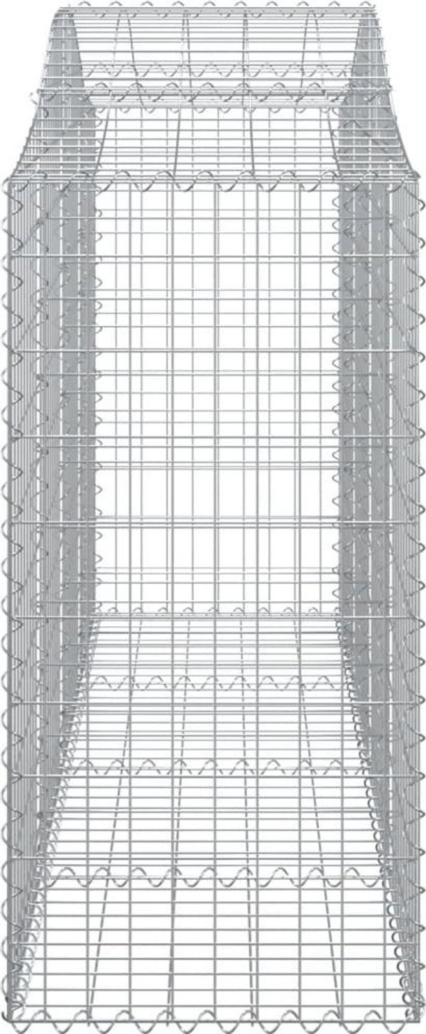 vidaXL Γκαμπιονικά καλάθια, 3 τεμ, 200x50x120/140 cm, γαλβανισμένος σίδηρος