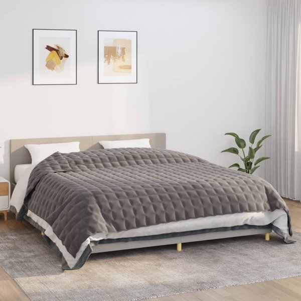 vidaXL Βαριού Χαλάκι, γκρι, 220x260 cm, 15 kg, ύφασμα