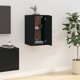 vidaXL Κρεμαστό έπιπλο τηλεόρασης μαύρο, 40x34,5x60 εκ