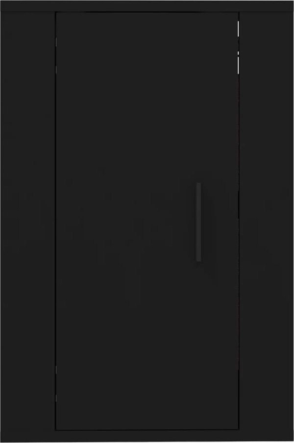 vidaXL Κρεμαστό έπιπλο τηλεόρασης μαύρο, 40x34,5x60 εκ